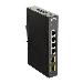 Industrial Switch Dis-100g-6s 6 X 100/1000base-t Ports Unmanaged Black With 2 Sfp Slots