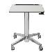 LearnFit Sit-Stand Student Desk (white/silver)